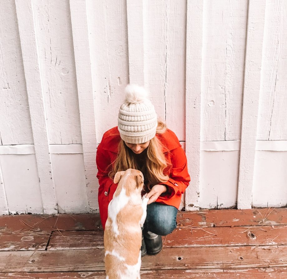 White Pom Beanie