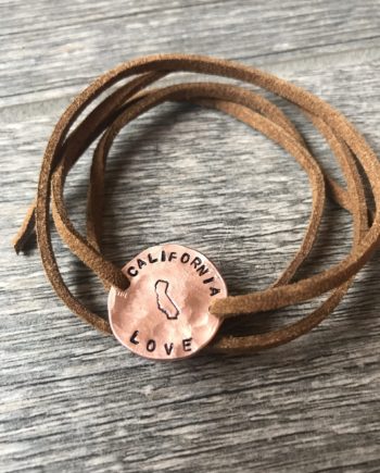 California Love penny wrap bracelet