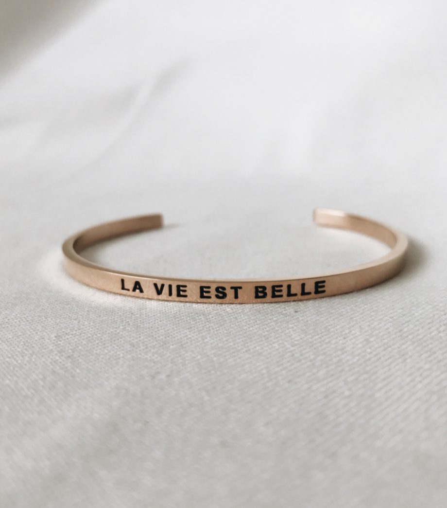 La Vie Est Belle inspiration bracelet