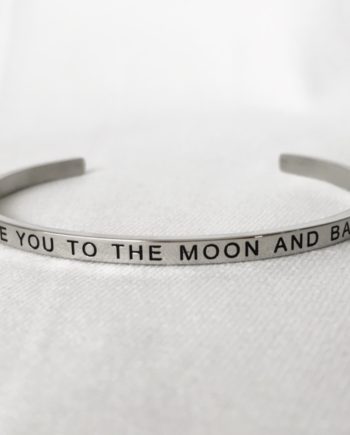 I love you to the moon and back bracelet