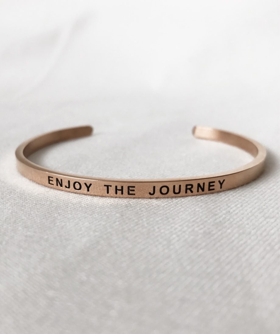 enjoy the journey bracelet