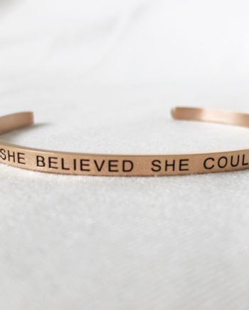 she believed she could bracelet
