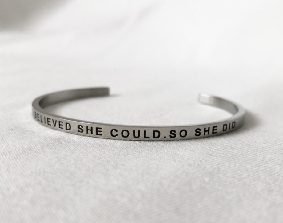 she believed she could so she did bracelet