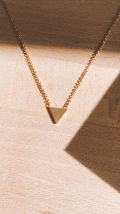 Gold Triangle Necklace