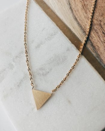 Gold Triangle Necklace