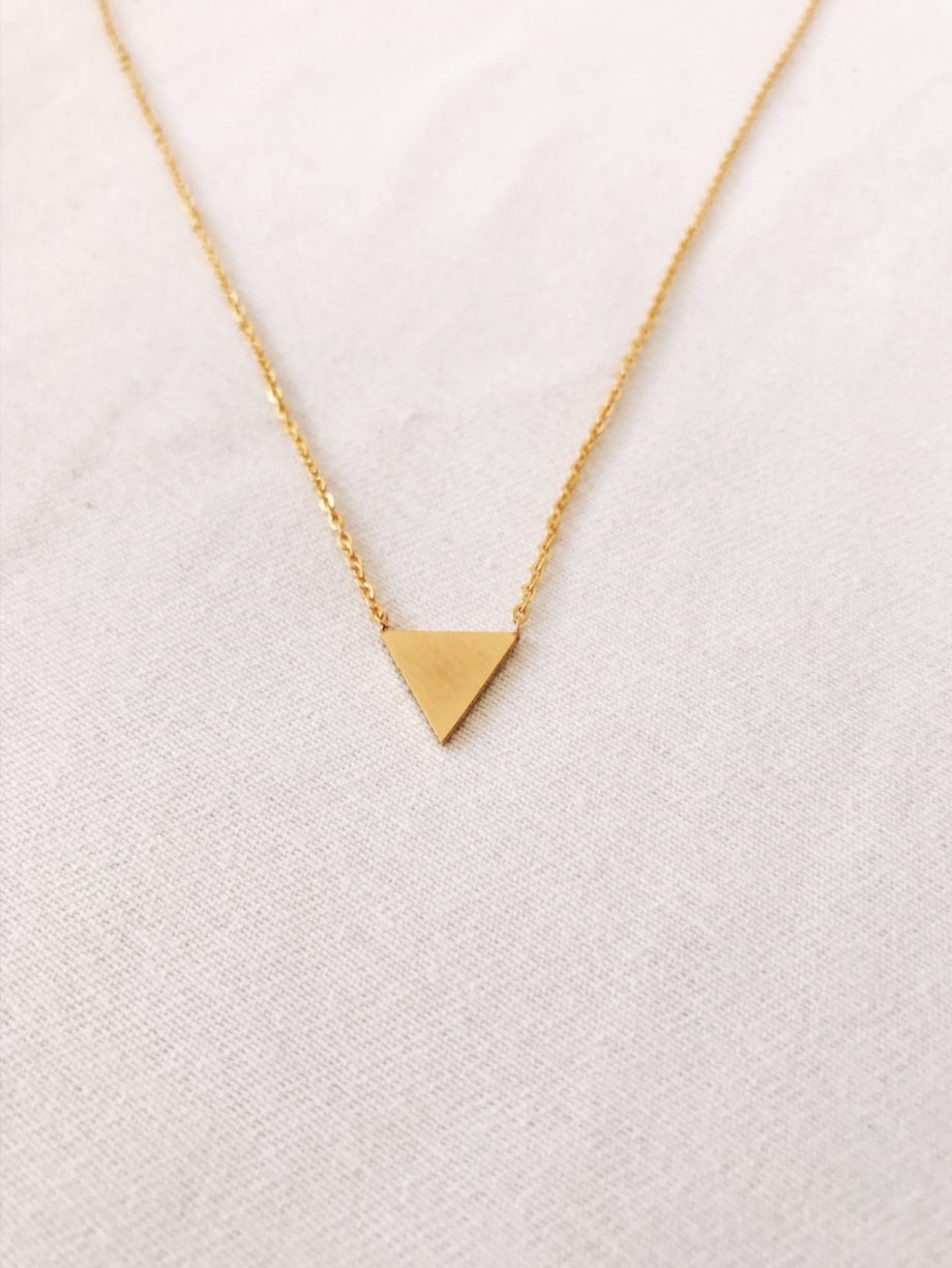 Gold Triangle Necklace