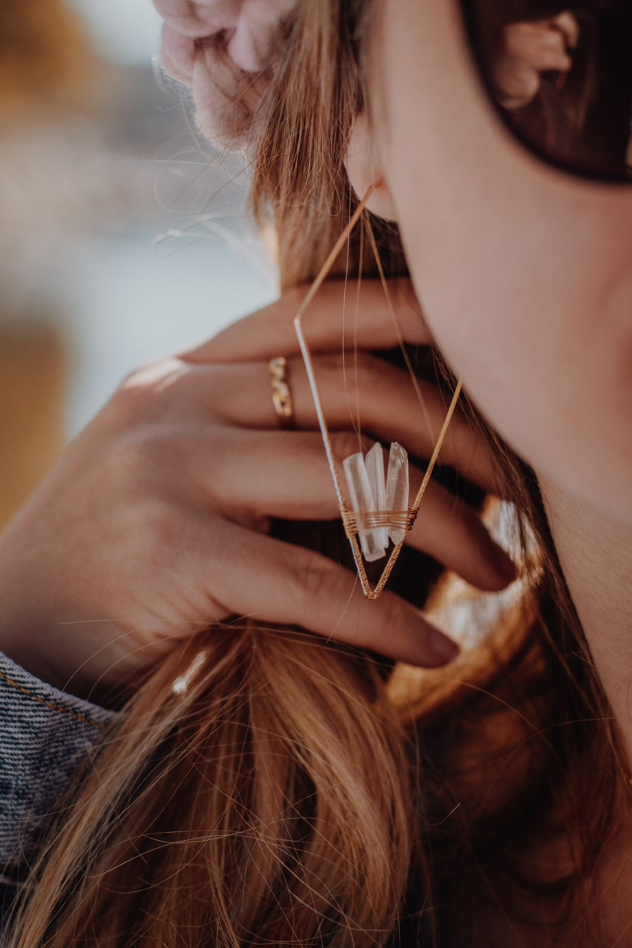 Crystal Wire Wrapped Hoop Earrings