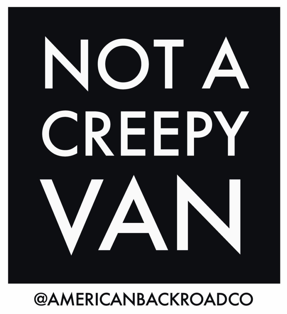 Not a Creepy Van Sticker