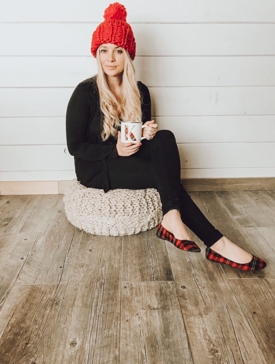 Chunky Red Knit Beanie