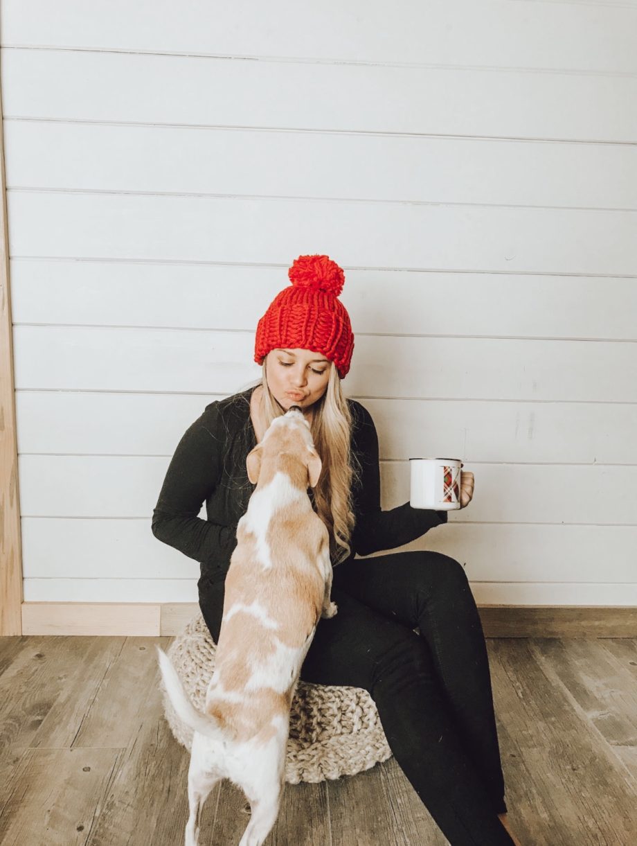 Chunky Red Knit Beanie