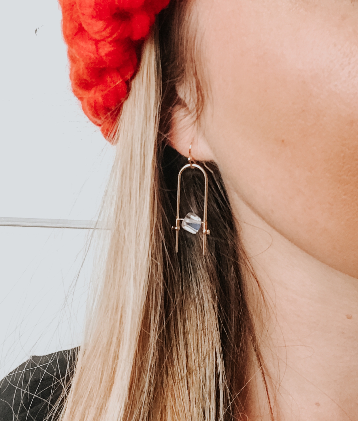 Horseshoe Hoop Earrings - Women's Boho Style Jewelry