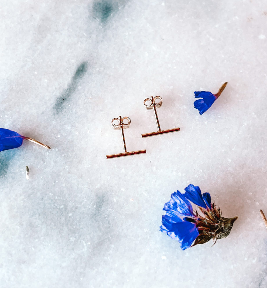 Bar Stud Earrings