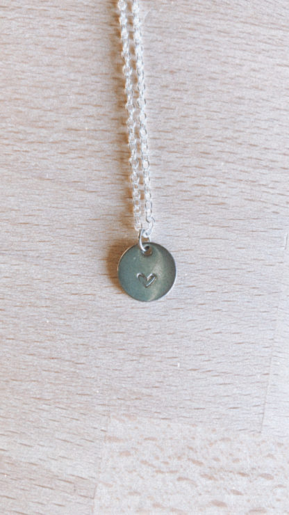 Adventure Stamp Necklace Heart