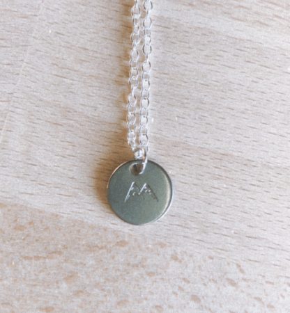 Adventure Stamp Necklace Mountains