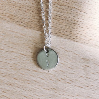 Semi Colon Necklace