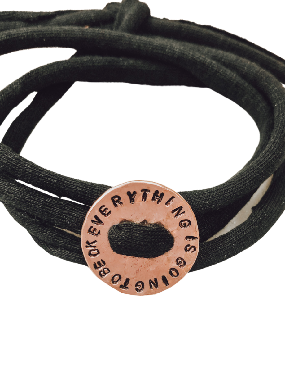 Everything is going to be ok wrap bracelet