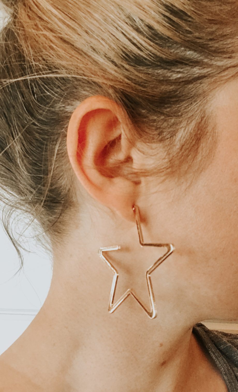 Star Hoop Earrings