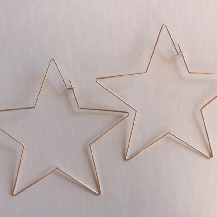 Star Hoop Earrings