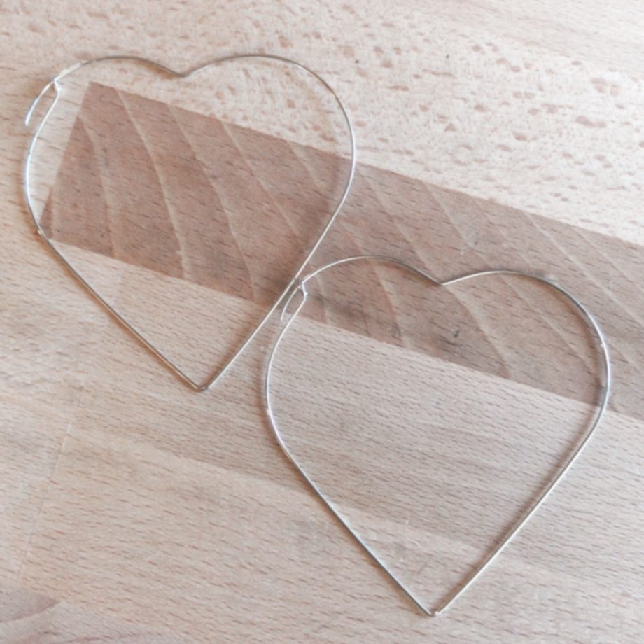 Heart Hoop Earrings