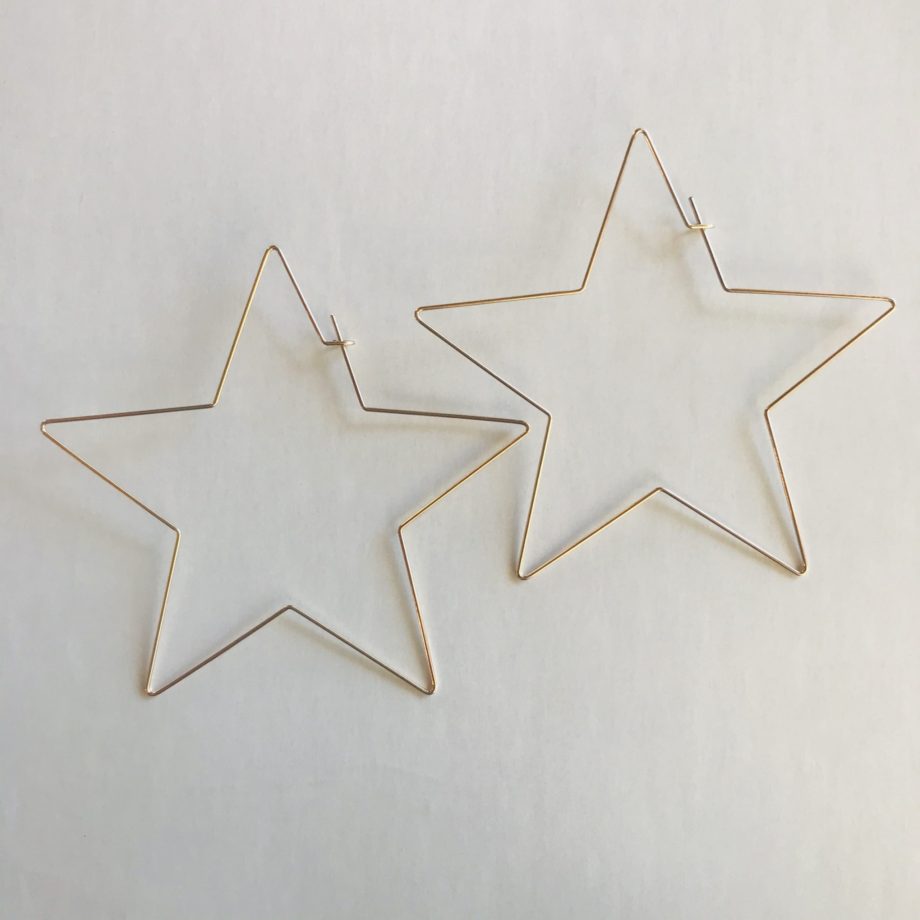 Star Hoop Earrings