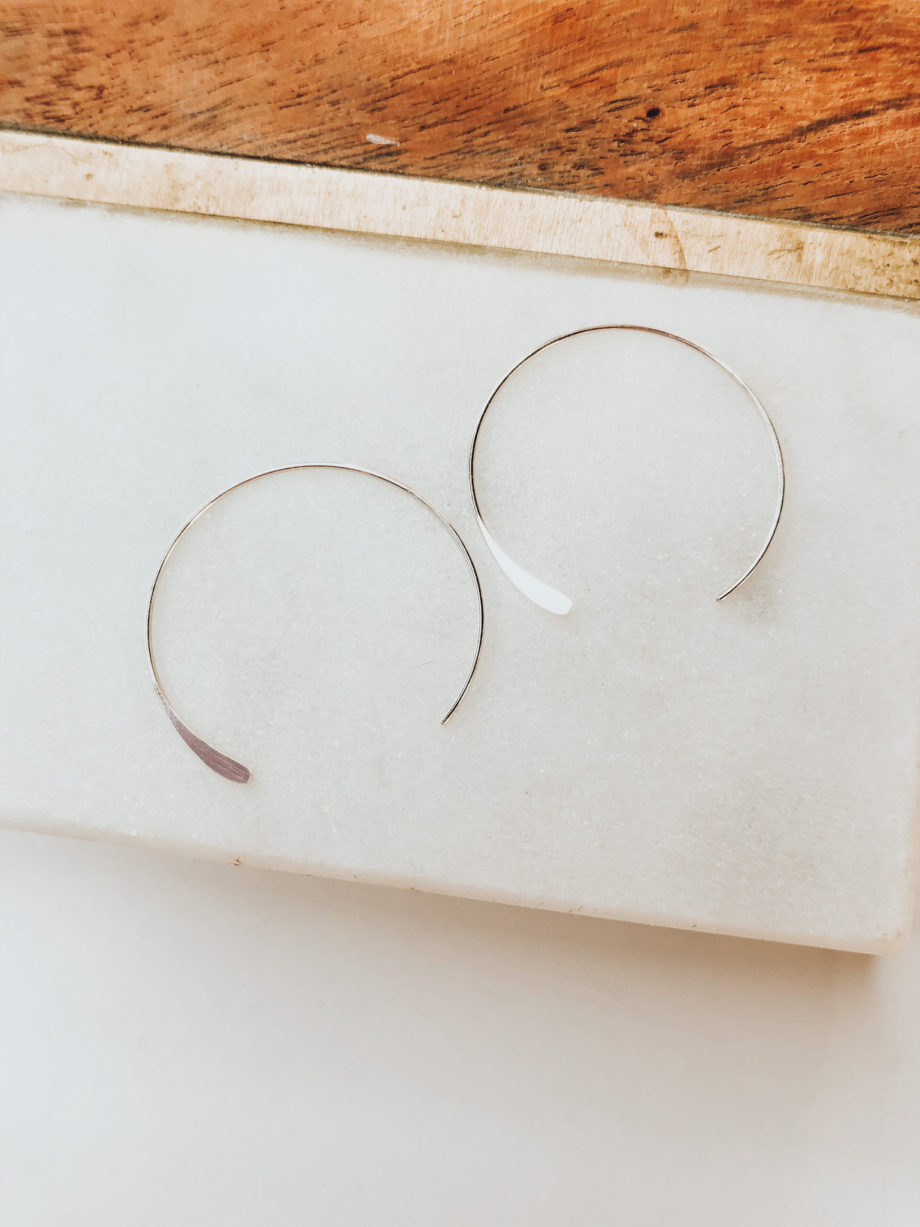 Mini Moon Hoop Earrings