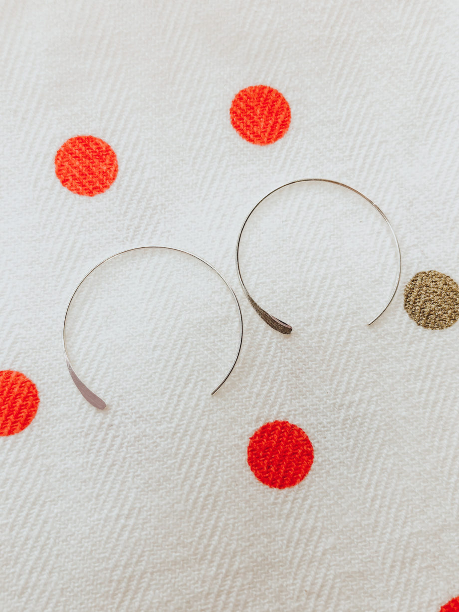 Mini Moon Hoop Earrings