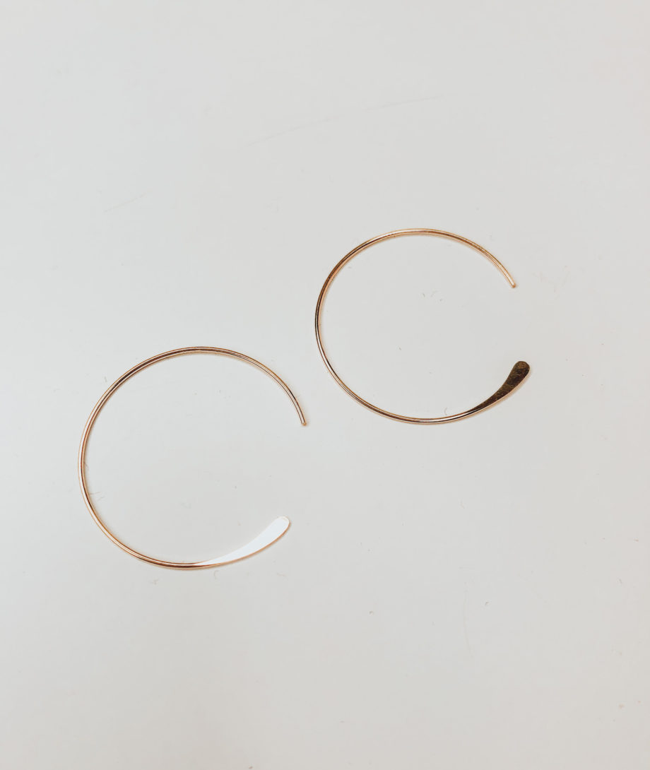 Mini Moon Hoop Earrings