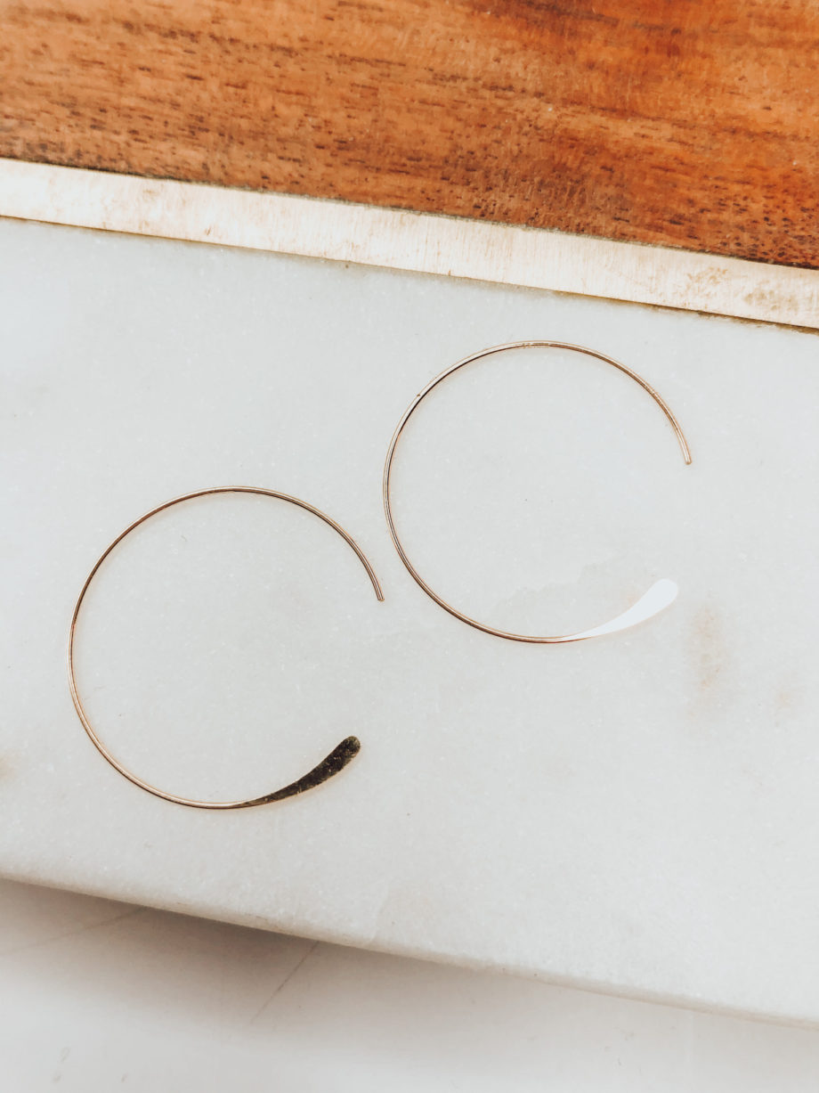 Mini Moon Hoop Earrings