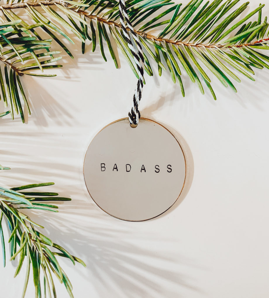 Handmade Badass Ornament