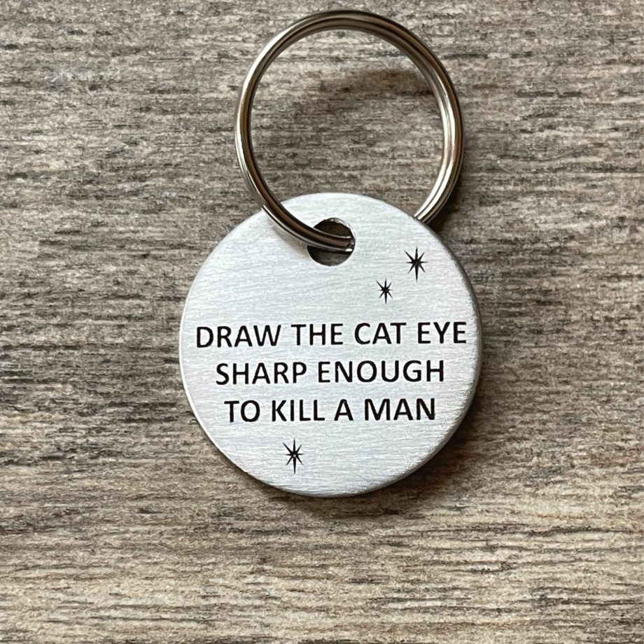 Draw the cat eye keychain