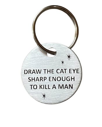 Draw the cat eye keychain